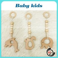 Đồ Chơi Cho Bé Sơ Sinh - Sét Đồ Chơi Bằng Gỗ Treo Kệ Chữ A