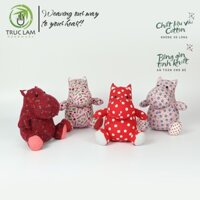 Đồ Chơi Cho Bé Thú Nhồi Bông Hình Con Hà Mã Vải Hoa Bông Gòn Cao Cấp (B) – Trúc Lâm Handmade