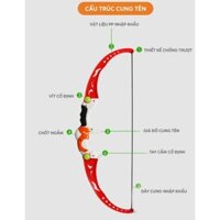 Đồ chơi cho bé trai Cung tên thể thao WINWORLD  thiết kế nhựa ABS cao cấp gồm 3 mũi tên và 1 bia