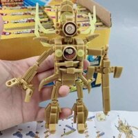 đồ chơi cho bé trai lego skibidi toilet Đồng hồ Titan dạ quang người xây dựng nhà vệ sinh và giám sát người quà sinh nhật đồ chơi đồng hồ báo thức người vs người bỏ túi