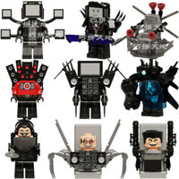 đồ chơi cho bé trai lego skibidi toilet giá rẻ Titan khổng lồ truyền hình người đàn ông 3.0 giám sát người đàn ông Lightning toilet Wushuang God of War Jiman lắp ráp khối gỗ đồ chơi