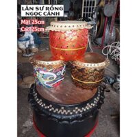 Đồ chơi cho bé trống múa lân mini (kích thước 25cm)(Có kèm dùi)