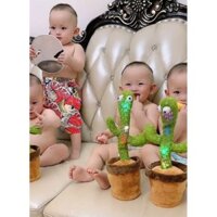 Đồ Chơi cho Bé xương rồng múa hát 120 bài  tiếng Việt pin sạc biết nói theo như chim vẹt