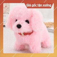 Đồ chơi Chó bông biết đi, biết kêu bibi, biết vẫy đuôi siêu cute giúp bé thân gần gũi với con vật
