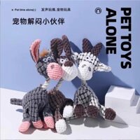 Đồ chơi cho chó, đồ chơi nhồi bông phát ra âm thanh cho Shiba Inu, đồ chơi nhai bền cho chó vừa và lớn, Corgi, Bulldog Pháp, giảm bớt sự nhàm chán