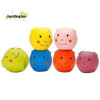 Đồ chơi cho chó Squeaky - Bóng chó cao su hình heo con ngộ nghĩnh dễ thương dành cho chó con nhỏ và chó cưng vừa (6 gói)