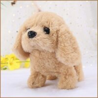 Đồ chơi chó con Mô phỏng vẫy đuôi sang trọng gật đầu chó điện Búp bê đi bộ