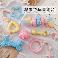 Đồ chơi chó cưng, que nhai bền, đồ dùng cho chó nhỏ, que xương, bóng cao su nhai, bộ đồ chơi trêu chọc chó