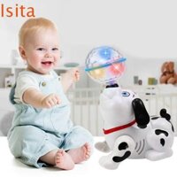 Đồ chơi chó đốm quay ISITAFTB, Bóng hàng đầu Đồ chơi nhảy múa đi bộ thông minh cho chó, Robot trẻ em Bionic Phim hoạt hình bò nhẹ Robot âm nhạc Chó điện tử Sinh nhật lễ tình nhân
