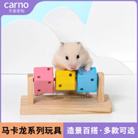 Đồ chơi cho hamster Kano, bộ đồ chơi cho hamster vàng, nhà ẩn náu, bộ mài răng bằng gỗ, đồ dùng đặc biệt cho thú cưng, cảnh quan cuộc sống 3.5 MCTX