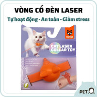 Đồ chơi cho mèo FOFOS, Vòng cổ đèn laser, Đồ chơi cho mèo tự chơi, Đèn laser trêu ghẹo, Đuổi bắt vui nhộn, Kèm sạc TypeC