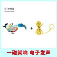 Đồ chơi cho mèo, hiện vật tự giải trí, chim phát ra âm thanh thực tế, xích đu treo cửa, đũa trêu chọc lông đàn hồi