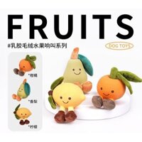 Đồ chơi chó mô phỏng trái cây cao su sang trọng âm thanh chống cắn Răng Khểnh Đồ chơi thú cưng Teddy Bichon