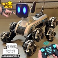 Đồ Chơi Chó Robot Cyber Dog Điều Khiển Từ Xa Tay Cầm Cảm Biển Di Chuyển Vượt Mọi Địa Hình Có Nhạc, Đèn LED Đổi Màu Mắt