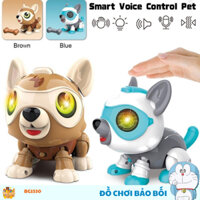 ĐỒ CHƠI CHÓ ROBOT THÔNG MINH CẢM ỨNG ĐIỀU KHIỂN BẰNG GIỌNG NÓI,VỖ TAY SỜ ĐUÔI GB1530