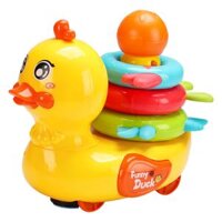 Đồ chơi chú vịt chạy loanh quoanh vui vẻ có nhạc đèn LH16880904 C407 (Vàng)