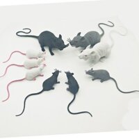 Đồ chơi chuột giả nhựa mô hình chuột lớn thực tế, trò chơi khăm Halloween, động vật giả đáng sợ, đạo cụ chụp hình