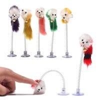 Đồ Chơi Chuột Lò Xo Dính Tường Cho Mèo - Nhiều Màu