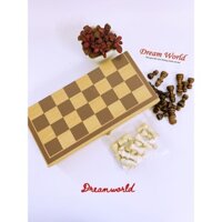 Đồ chơi Combo 1 bộ cờ vua gỗ + 1 bộ cờ cá ngựa cho bé