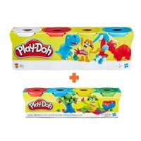 Đồ Chơi Combo Bột Nặn 4 Màu Và Bột Nặn 4 Màu Mini PLAYDOH CBB5517-23241-33 Cho Bé 3 Tuổi Trở Lên