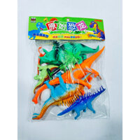 Đồ chơi con khủng Long chất liệu bằng nhựa dẻo,1 túi gồm có 6 con