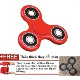 Đồ Chơi Con Quay Giúp Xả Stress Fidget Spinner (đỏ) + Tặng vỏ để thay đổi màu sắc tháo lắp dễ dàng