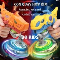 Đồ chơi Con Quay Khủng Long Vô Cực dây kéo phát sáng chiến đấu hành động quà tặng cho bé