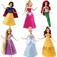Đồ chơi Công chúa Disney Barbie Bạch tuyết Tóc dài Lọ Lem Elsa Bộ sưu tập nàng tiên cá đang ngủ