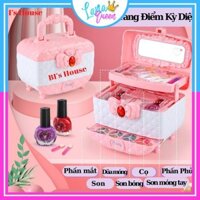 Đồ chơi cốp trang điểm và làm nail, Vali trang điểm quà tặng cho bé gái - Lana Queen