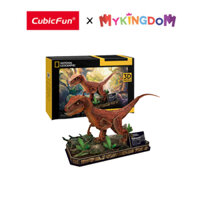 Đồ Chơi CUBIC FUN Trẻ Em Xếp Hình 3D Nat Geo: Khủng Long Velociraptor DS1053H