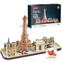 Đồ chơi Cubic Fun - Xếp hình 3D - Led Cityline Paris L525h