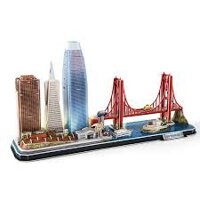 Đồ chơi Cubic Fun - Xếp hình 3D - Led Cityline San Francisco L524h