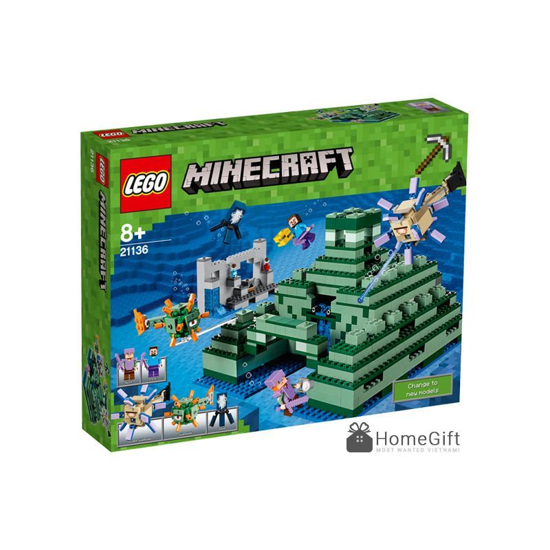 Đồ chơi đài tưởng niệm đại dương Lego Minecraft 21136 (1122 chi tiết)