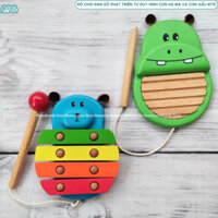 ĐỒ CHƠI ĐÀN GỖ PHÁT TRIỂN TƯ DUY HÌNH CON HÀ MÃ VÀ CON GẤU KITE