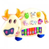 Đồ chơi  đàn hình con bò có nhạc, đồ chơi phát nhạc cho bé