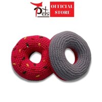 Đồ chơi đan len handmade cho cún và mèo hình bánh donut thương hiệu TPETS size L - TP319