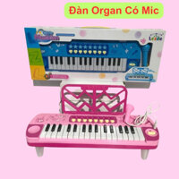 Đồ Chơi Đàn Organ Có Mic Cho Bé Tập Làm Nhạc Sĩ, 2 Màu Hồng và Xanh, nhạc vui nhộn đa dạng cho bé chơi cùng bạn bè