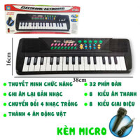 Đồ Chơi Đàn Organ Có Micro Đa Dạng Bài Hát Và Giai Điệu Cho Bé Tập Đàn Hát Làm Ca Sĩ