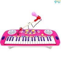 Đồ chơi đàn Organ mini kèm micro cho bé tập đàn tập hát Electronic Organ No.3702A