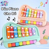 Đồ Chơi Đàn Piano 2in1 Tích Hợp Đàn Xylophone 8 Phím Nhiều Màu Sắc Giúp Bé Rèn Luyện Khả Năng Âm Nhạc- Đồ Chơi Nhạc Cụ