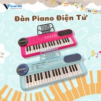 Đồ Chơi Đàn Piano Kèm Mic Cho Bé Tập Đàn Và Tập Hát Có Đèn Nhạc Và Micro, Tổng Hợp Nhiều Bài hát  Chất Liệu Cao Cấp