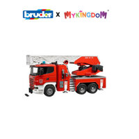 Đồ chơi dạng mô hình theo tỷ lệ thu nhỏ 1:16 BRUDER - Xe cứu hỏa có thang BRU03590