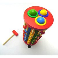 Đồ chơi đập bóng lốc xoáy bằng gỗ cho bé - đồ chơi thông minh - YUMY KIDS