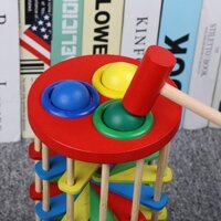 Đồ Chơi Đập Bóng Tháp Lốc Xoáy, Zicazac, Bậc Thang Cho Bé Luyện Tay, Luyện Mắt