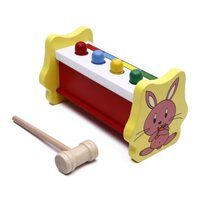 Đồ chơi đập chuột con thỏ bằng gỗ
