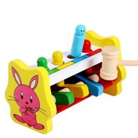 Đồ chơi đập chuột hình thỏ bằng gỗ