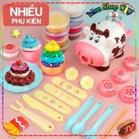 Đồ chơi đất nặn bò sữa tạo hình, sáng tạo theo khuôn ngộ nghĩnh cho bé