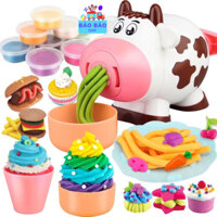 ĐỒ CHƠI ĐẤT NẶN BÒ SỮA TẠO HÌNH THEO KHUÔN ĐỒ CHƠI CHO BÉ SÁNG TẠO