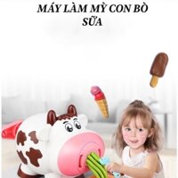 Đồ chơi đất nặn - Chú lợn hồng làm mỳ -bò sữa làm mì ý