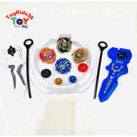 Đồ chơi đấu trường con quay,4 con quay 2 tay cầm cho bé thi đấu